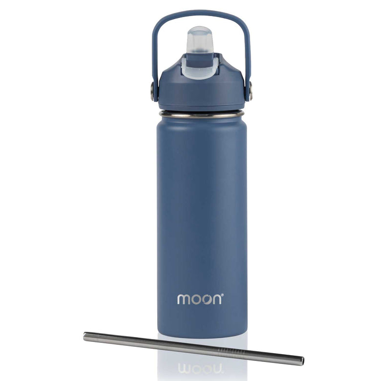 Water Bottle with Straw Lid