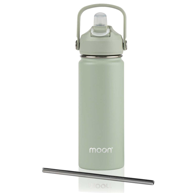 Water Bottle with Straw Lid