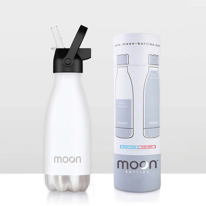 Water Bottle with Straw Lid