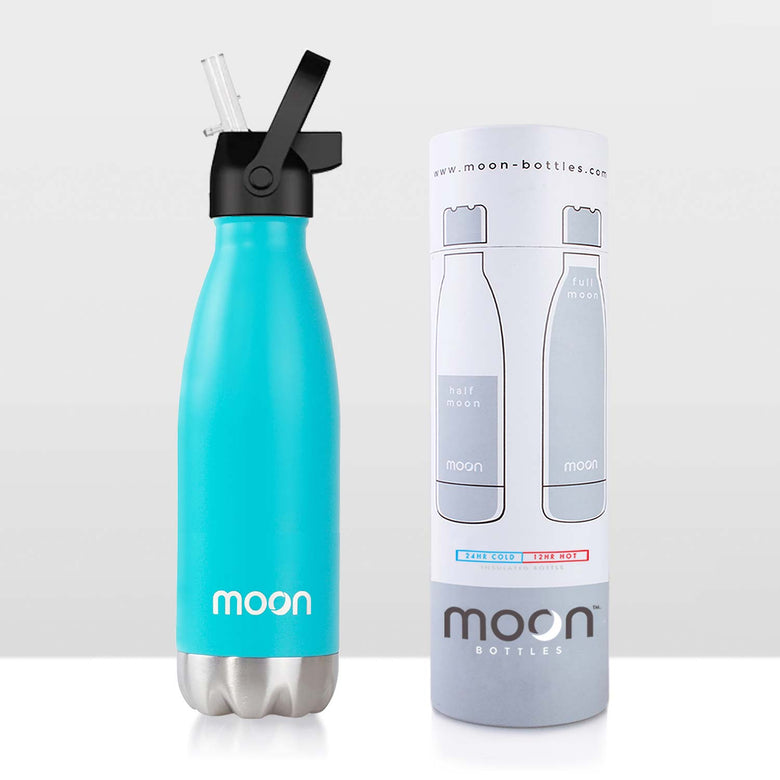 Water Bottle with Straw Lid