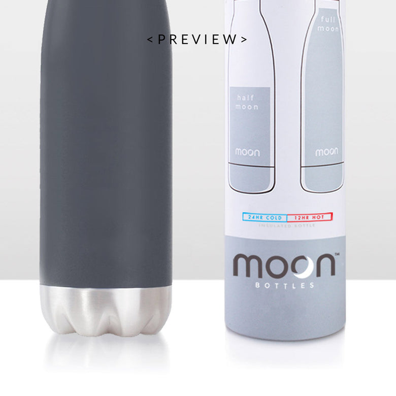 Moon Bottle 1 Litre - Insulated, Stainless Steel Water Bottles