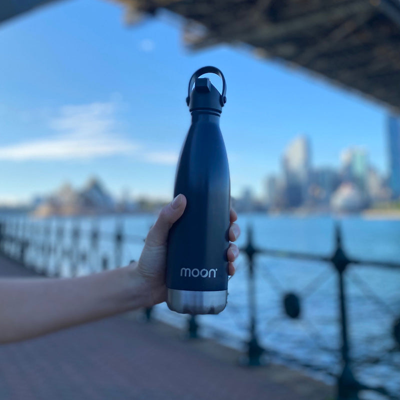 Water Bottle with Straw Lid
